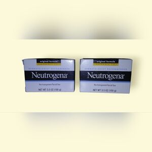 SALE!!! 🌈 2 Pk-Neutrogena Transparent Fragrance-Free Facial Cleanser Bar